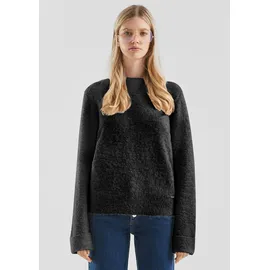 QS Bouclé-Pullover schwarz XS
