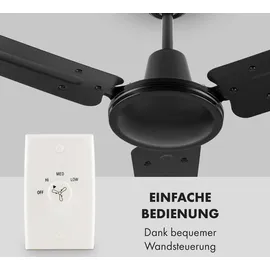 Klarstein Spin Doctor Deckenventilator schwarz