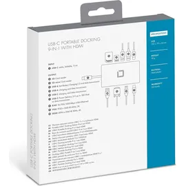 Dicota USB-C Portable Docking 9-in-1 with HDM.