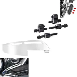 Fersenschutz Fahrer Trittbrett FS1 + Trittbrettverlegung Craftride chrom