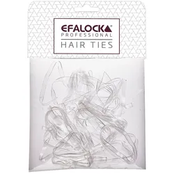 Efalock Rasta Haargummi dick/groß transparent 100 Stück