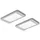 Naber Hull Farbwechsel LED 2er-Set edelstahlfarbig