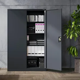 Jan Nowak Jan II Aktenschrank 185 x 115 x 40 cm Anthrazit