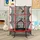 Homcom Kindertrampolin 163 x 163 cm inkl. Sicherheitsnetz Rot