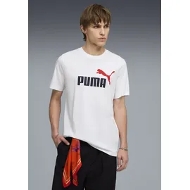 Puma Essentials 2 Colour No. 1 Logo T-Shirt rot/weiß XXL