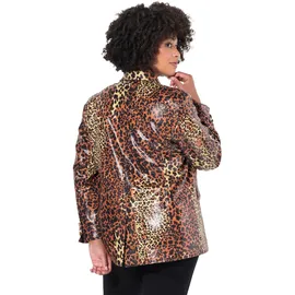 Angel Of Style by Happy Size Blazer Animalprint Beige 56