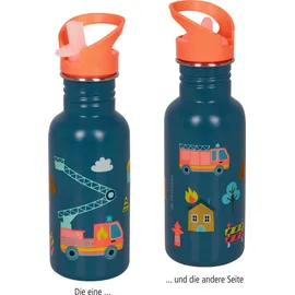 Coppenrath Verlag Edelstahlflasche Feuerwehr Blau 0,5 l