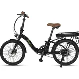 SachsenRAD E-Folding Bike F2 Farmers 20 Zoll elektrisches Fahrrad Faltbar, 470 Wh Akku bis 130 km Distanz,Damen Herren Elektrofahrrad E-Bike mit StVZO-Zulassung