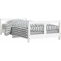 VidaXL Kinderbett Weiß 80 x 160 cm Kiefer massiv