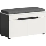 Home Affaire Schuhbank 80 x 45 x 37 cm grau / basalt grau