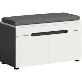 Home Affaire Schuhbank 80 x 45 x 37 cm grau / basalt grau