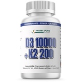 240 Tabletten Vitamin D3 10000IU & Vitamin K2 200mcg MK-7 Menachinon-7