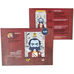 Krypto-Briefmarke Kaiser Franz „lebendige“ Version