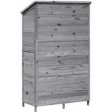 vidaXL Gartenhaus 1,07 x 0,56 m Grau
