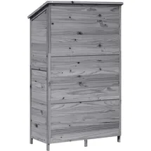 vidaXL Gartenhaus 1,07 x 0,56 m Grau