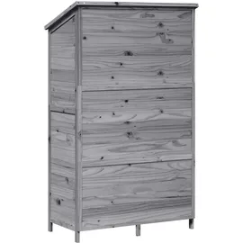 vidaXL Gartenhaus 1,07 x 0,56 m Grau