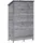 vidaXL Gartenhaus 1,07 x 0,56 m Grau