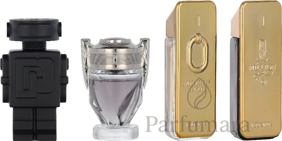 Paco Rabanne Miniatures Set 1 Million Eau de Toilette 5ml/1 Million Elixir Parfum 5ml/Invictus Eau de Toilette Spra 5ml/Phantom Eau de Toilette Spra 5ml 20 ml