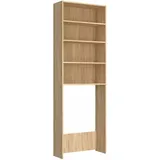 vidaXL Sonoma-Eiche Waschmaschinenschrank 64 x 24 x 190 cm Braun Holz