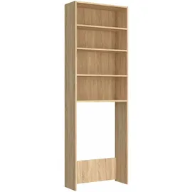 vidaXL Sonoma-Eiche Waschmaschinenschrank 64 x 24 x 190 cm Braun Holz