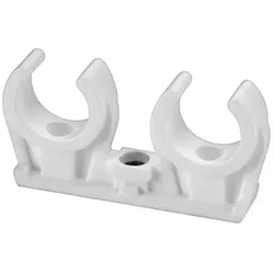 PVC-Rohr-Clip doppelt, 10 mm , 10 mm