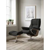 Stressless Relaxsessel "Mayfair", schwarz (schwarz batick), B:83cm H:102cm T:74cm, Leder BATICK: BATICK ist ein leicht korrigiertes, durchgefärbtes und genarbtes Möbelleder, bei dem die meisten Unebenheiten und Spuren in der Regel entfernt wurden.