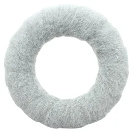 Dekoleidenschaft Filzkranz Grey Deko-Kranz aus Filz, grau, Ø 34 cm, Tischkranz, Wandkranz, Türkranz, ganzjährig für Weihnachten, Frühling, Ostern, Sommer, Herbst und Winter