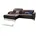 KAWOLA Sofa YORK Leder Recamiere elephant
