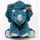 Steiff 087806 - Dixi Triceratops, sitzend, petrol/grau, Dino, Plüsch, 28 cm