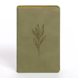Holman Bibles CSB Personal Size Bible, Sage Suedesoft Leathertouch