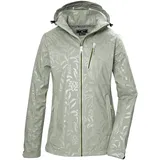 KILLTEC Damen Softshelljacke/Outdoorjacke mit abzippbarer Kapuze KOS 122 WMN SFTSHLL JCKT FLORAL, helles salbei, 38,