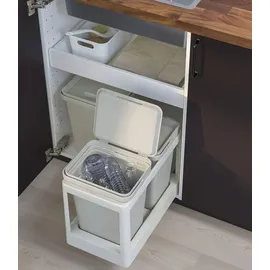 IKEA Behälter mit Deckel 10 l 1-tlg. hellgrau
