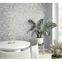 Marburg Artistic Allure Vliestapete 53 cm x 10 m grau 34193