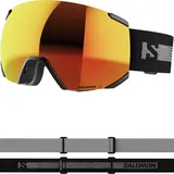 Salomon Radium ML Unisex-Brille Ski Snowboard Freeride, Rot