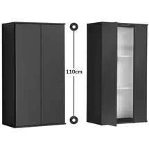 mokebo Der Schlanke 60 x 110 x 34 cm Schwarz