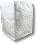 Big Bag, weiß, Robuster Schüttgutbehälter mit hoher Traglast, 1 Stück, Typ Mineralwolle