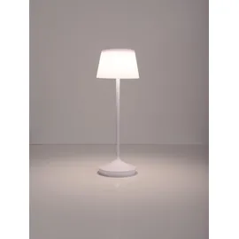 NÄVE LED Tischleuchte "Solarleuchte / Akkuleuchte "EMMI", weiß, 1, Ø 13cm H: 38cm, 1 Stk., Leuchten, Solarbetrieb, Akkubetrieb, CCT, Berührungssensor, Akkutischleuchte, LED Tischleuchte