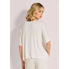 Madeleine V-Shirt mit Strass-Akzenten in wollweiß / silber | Gr.: 42
