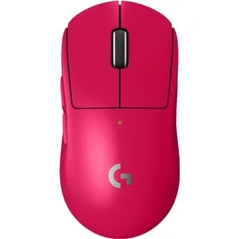 Logitech PRO X Superlight 2 Magenta, Kabellose LIGHTSPEED Technologie, Hero 2 Sensor, 44.000 DPI, 8000Hz (0.125ms) Melderate, 60 G