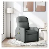 vidaXL Massagesessel Dunkelgrau Stoff