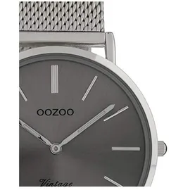 Oozoo Armbanduhr silber Edelstahl C9938A Vintage Series Damen Analog-Quarzuhr UOC9938A - Grau