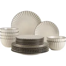 Mäser Osita Retro Tafelservice 18-tlg. cremeweiß