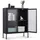 Coemo Highboard Tokio 90 x 110 x 35 cm Schwarz