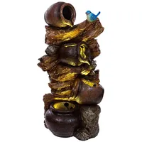 BIRENDY Zimmerbrunnen mit LED 76cm Springbrunnen für Innen und