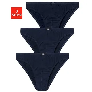 H.I.S. H.I.S Slip »Minislip«, (Packung, 3 St.), aus weichem Baumwoll-Stretch, blau