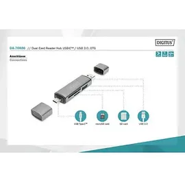 Digitus DA-70886 Combo Card Reader Hub (USB-C+USB 3.0, OTG