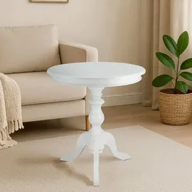 CLP Beistelltisch Ø 70 x 76 cm Antik Weiß