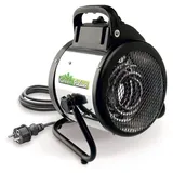 Bio Green BioGreen Elektro-Gewächshausheizung Palma mit manuellem Thermostat | IPX4 spritzwassergeschützt, energiesparend | 163 m3/h Luftumwälzung | 2000 Watt