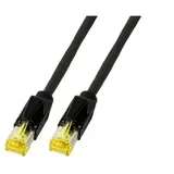 EFB-Elektronik K3130.0,5 RJ45 Patchkabel Cat.6A S/FTP PUR schwarz 0,5m
