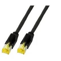 EFB-Elektronik K3130.0,5 RJ45 Patchkabel Cat.6A S/FTP PUR schwarz 0,5m